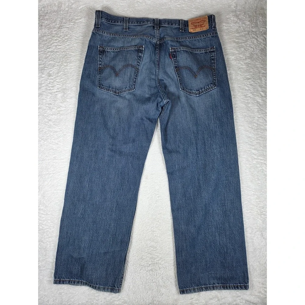 Levi's 569 Loose Straight Men 38/30 Blue Denim Jeans 005694268